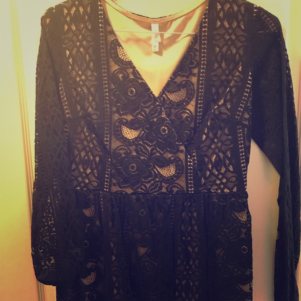 Black lace dress medium